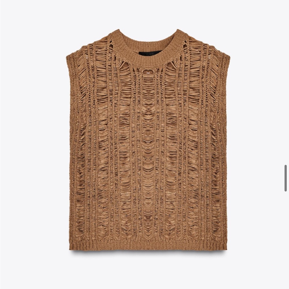 ZARA RIBBON KNIT TOP